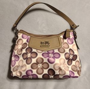 Coach Madison Clover Print Top Handle Like New